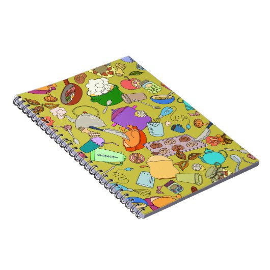 Carnet Texture sans couture. Objets de doodles dessinés à (Côté Droit)