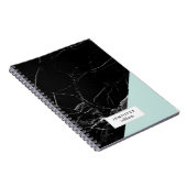 Carnet Texture tendance en marbre noir (Côté Droit)