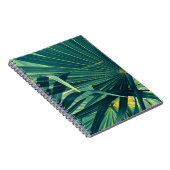 Carnet Texture tonique à feuille de palme striée (Côté Droit)