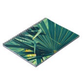 Carnet Texture tonique à feuille de palme striée (Côté gauche)