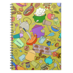 Carnet Texture transparente. Objets de gribouillis dessin