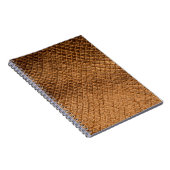 Carnet Texture vague arrière - plan bronze serpent leathe (Côté Droit)