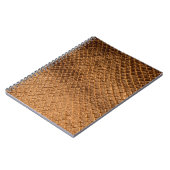 Carnet Texture vague arrière - plan bronze serpent leathe (Côté gauche)