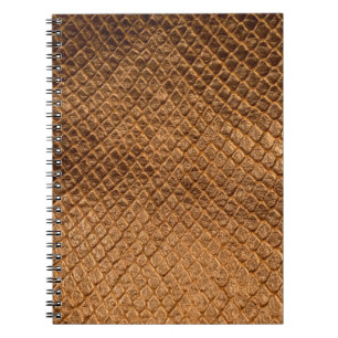 Carnet Texture vague arrière - plan bronze serpent leathe