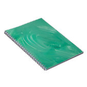 Carnet Texture vert acrylique peint (Côté Droit)
