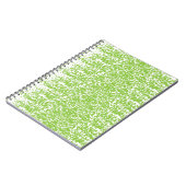 Carnet Texture Vert Citron Grunge (Côté gauche)