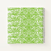 Carnet Texture Vert Citron Grunge (Dos)