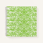 Carnet Texture Vert Citron Grunge (Devant)