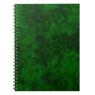 Carnet texture vert foncé texturé en marbre de daim grani