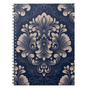Carnet Texture victorienne sans joint Damas classique