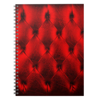 Carnet Texture vintage de rembourrage rouge