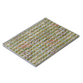 Carnet Textured Pointillism Grid Pattern Artwork (Côté gauche)