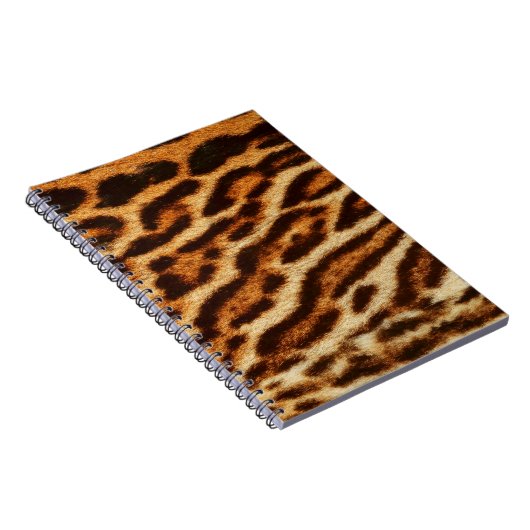 Carnet Textures de fourrure de léopard. Poster de animal (Côté Droit)