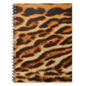 Carnet Textures de fourrure de léopard. Poster de animal (Devant)