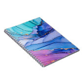 Carnet Textures fluides, art abstrait de luxe. (Côté Droit)