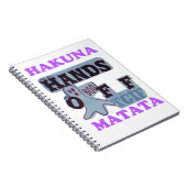 Carnet TGIF Hakuna Matata mains off Boo Drôle Visage (Côté Droit)