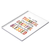 Carnet Thankful Grateful Blessed Thanksgiving (Côté gauche)