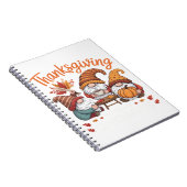 Carnet Thanksgiving Gnome Fall Leopard Turkey Essentiel T (Côté Droit)