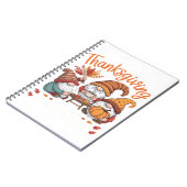 Carnet Thanksgiving Gnome Fall Leopard Turkey Essentiel T (Côté gauche)