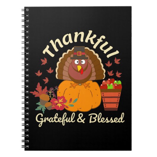 Carnet Thanksgiving Grateful & Blessed (Devant)