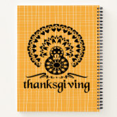 Carnet Thanksgiving Mandala Turkey Boho Folk Art (Dos)