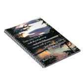 Carnet Thanksgiving Psaume 100:4 Squam Lake Sunrise Photo (Côté Droit)