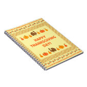Carnet Thanksgiving : retro brodée carte design. (Côté Droit)