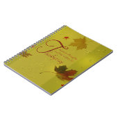 Carnet Thanksgiving veut typographie Feuilles (Côté gauche)