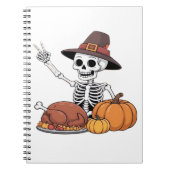 Carnet Thanksgiving X-ray Skeleton Funny Rock Hand Fall L (Devant)