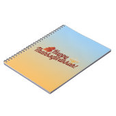 Carnet Thanksgivukkah heureux Menorah/feuille (Côté gauche)