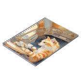 Carnet Thé à boire à la chatte orange (Côté gauche)