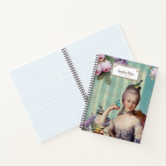 Carnet Thé au Petit Trianon Français Personnalisé (Intérieur)