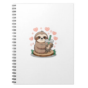 Carnet Thé aux perles de paresseux T-Shirt Bubble Tea
