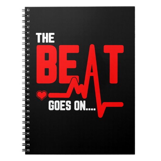 Carnet The Beat Goes On Heart Surgery Survivor Heartbeat (Devant)