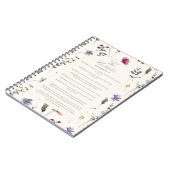 Carnet The Beatitudes Matthew 5:3–12 Floral Scripture (Côté gauche)