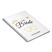Carnet The Bride Wedding Date Elegant Design (Côté Droit)