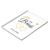 Carnet The Bride Wedding Date Elegant Design (Côté gauche)