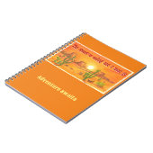 Carnet The desert is calling sunset landscape customised (Côté gauche)