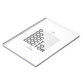 Carnet The Doctor Is Here Minimal Text Design (Côté gauche)