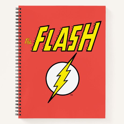 Carnet The Flash Name & Lightning Bolt Logo (Devant)