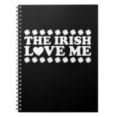 Carnet The Irish Love Me Shamrock St Patrick's Day Retro (Devant)