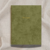 Carnet The Legacy | Personalized Author Green