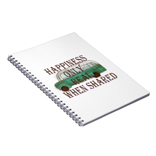 Carnet The Magic Bus: Happiness Only Real When Shared - (Côté Droit)