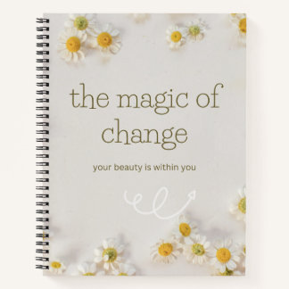 Carnet the magic change . inspirational notebook