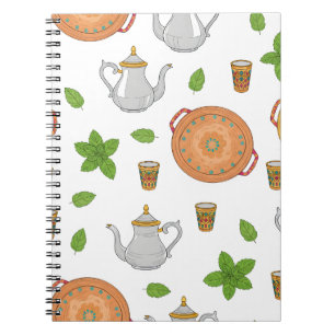 Carnet Thé marocain & Motif tadjik
