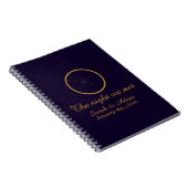 Carnet The Night We Met Star Map –Celestial love design (Côté Droit)