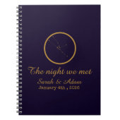 Carnet The Night We Met Star Map –Celestial love design (Devant)