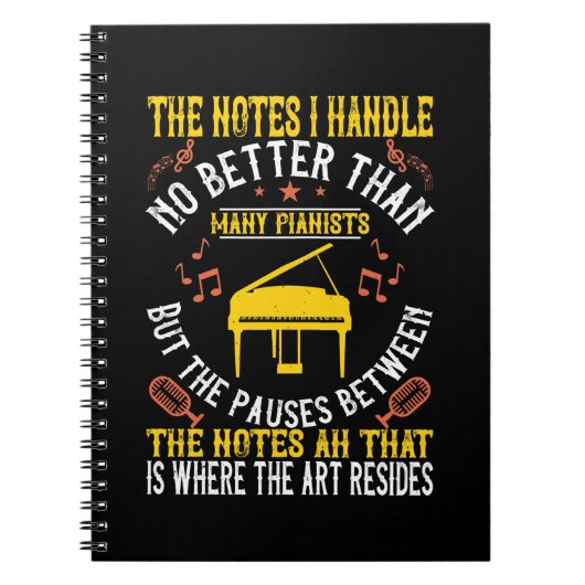 Carnet The Notes I Handle No Better Than Many Pianists (Devant)
