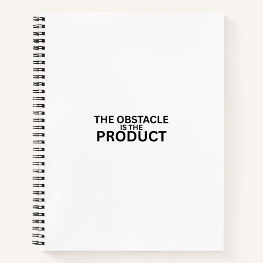 Carnet The Obstacle Is The Product Professional  (Devant)