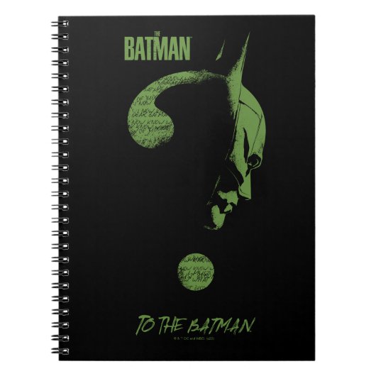 Carnet The Riddler "To The Batman" Question Mark (Devant)